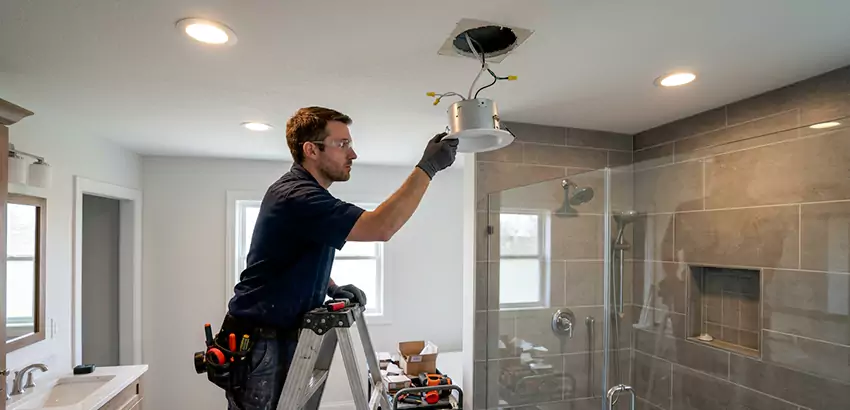 Bathroom and Shower Recessed Lighting Installation in Urbandale