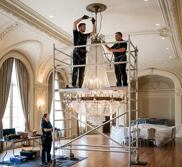 Professional Chandelier Installation: Your Local Fixture Team in Urbandale, IA