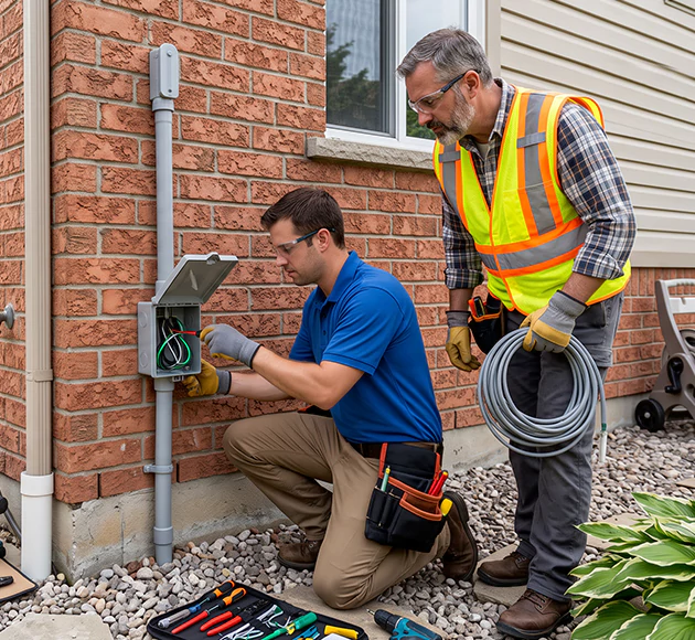 Professional Outdoor Outlet Installation: Your Local Exterior Wiring Team in Urbandale, IA